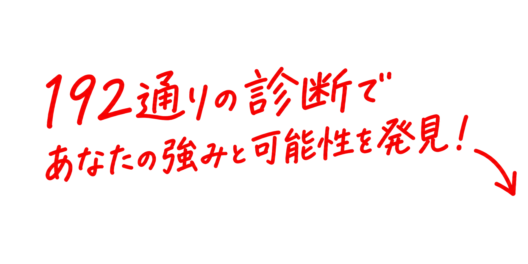 192通りの診断であなたの強みと可能性を発見